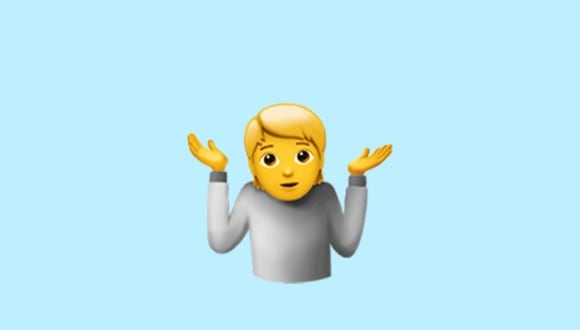 Conoce qué significa realmente el emoji de la persona encogiendo los hombros en WhatsApp. (Foto: Emojipedia)