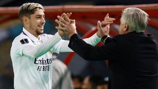 Cumplió la apuesta: Valverde superó los diez goles y Ancelotti seguirá en el Real Madrid
