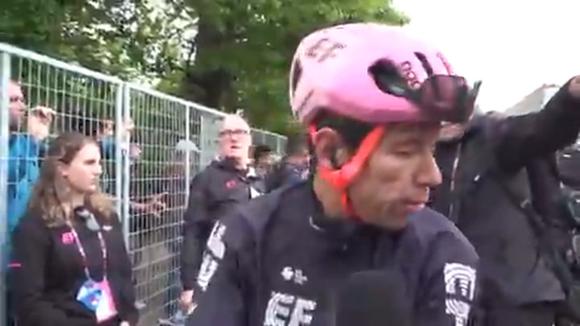 Declaraciones de Rigoberto Urán tras finalizar la Etapa 3 del Giro de Italia | VIDEO: ESPN