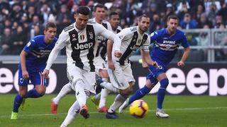 Cristiano hizo doblete: revive las incidencias del Juventus 2-1 Sampdoria por la Serie A 2018