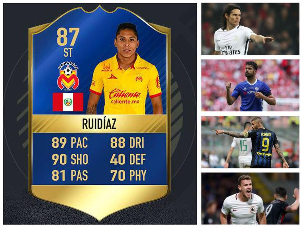 Los jugadores a los que Ruidiaz supera en FIFA 17