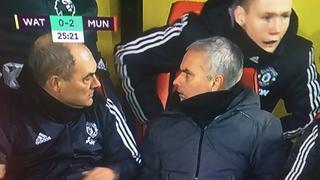 Aunque usted no lo crea: la reacción de Mourinho tras el golazo de Young al Watford