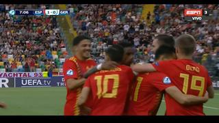 ¡Fierrazo y adentro! Golazo de Fabián Ruíz para el 1-0 del España-Alemania por final de Europeo Sub 21 [VIDEO]