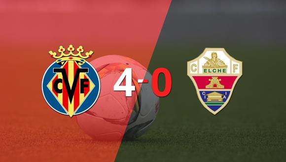 Villarreal fue imparable y goleó 4 a 0
