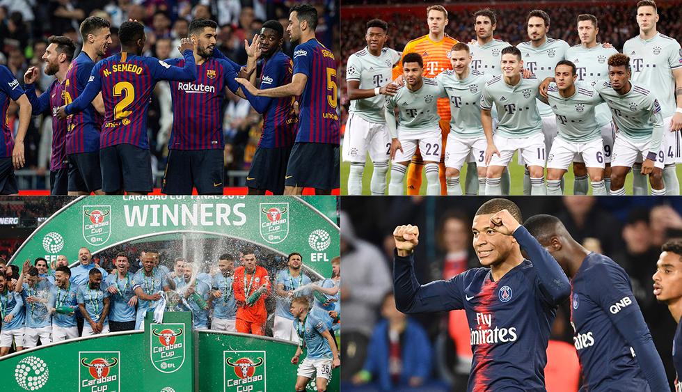 Seis equipos de Europa compiten por la triple corona: Liga, copa y Champions League. (Fotos: EFE, AFP, AP, Reuters)
