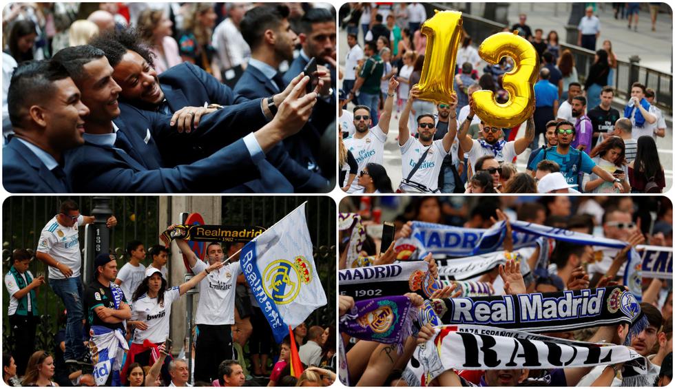 Real Madrid celebró con sus hinchas la obtención de un nuevo título de la Champions League. [FOTOS]