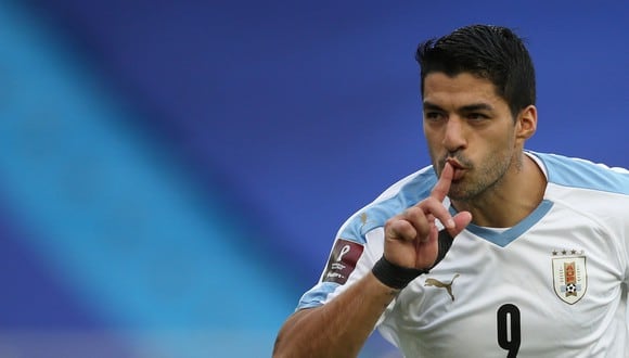 Luis Suárez lleva cuatro tantos en las Eliminatorias Qatar 2022. (Foto: AFP)
