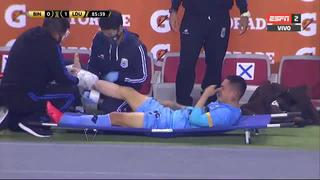 Se encienden las alarmas: las lágrimas de Deza tras lesión que no lo dejó terminar partido ante Liga de Quito [VIDEO]