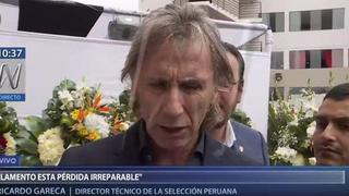 “Es una pérdida que enluta al fútbol peruano”: Ricardo Gareca llegó al velorio de Juan Pablo Vergara en Los Olivos
