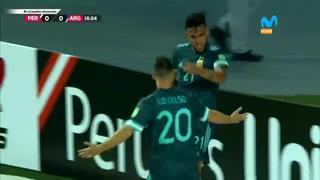 El ’9’ de Scaloni : González  marcó el 1-0 para Argentina vs. Perú [VIDEO]
