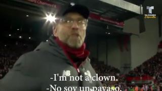 “¡No soy un payaso!”: Jurgen Klopp explota contra las cámaras de TV luego que le pidan que ‘haga un gesto’