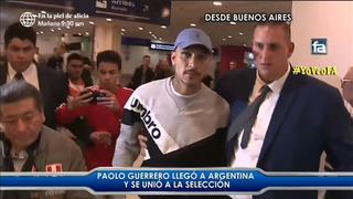 Selección peruana: Paolo Guerrero llega a Argentina para sumarse a los entrenamientos