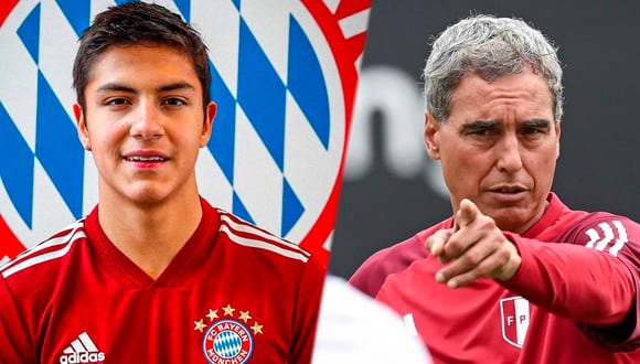 Padre de jugador de Bayern Múnich contradice a ‘Chemo’ del Solar: “Nadie nos llamó”. (Foto: Bayern/FPF)