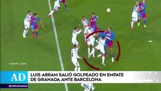 Luis Abram destacó en el empate del Granada ante el FC Barcelona por LaLiga