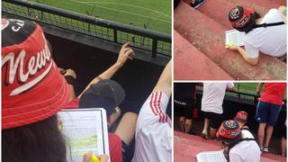 Pasión y responsabilidad: hincha de Newell’s estudió en el estadio tras asistir a un partido 