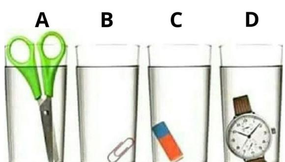 Tienes que pensar y luego de unos segundos determinar cuál es el vaso que está más lleno en este reto viral.| Foto: Cortesía genial.guru