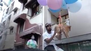 YouTuber ata un perro a unos globos con helio y tras hacerse viral es arrestado por la Policía