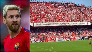 El mensaje de la hinchada de Newells para Messi: "tu sueño es nuestra ilusión"