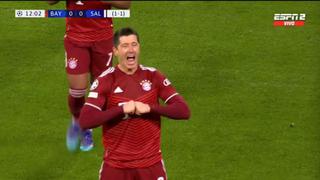 Desde los doce pasos: Lewandowski marcó el 1-0 del Bayern Múnich vs. RB Salzburgo [VIDEO]