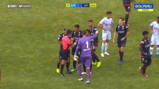Real Garcilaso vs. San Martín: Diego Penny fue expulsado y casi se va sobre el árbitro [VIDEO]