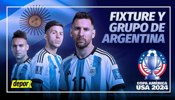 Revisa el grupo de Argentina en Copa América 2024: fixture, rivales, partidos y calendario. (Diseño: Depor).