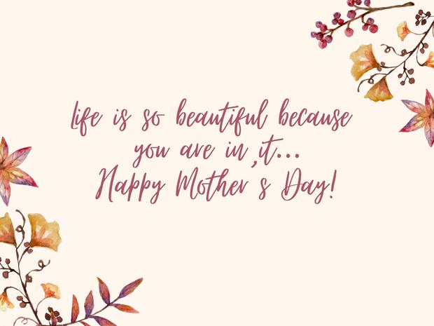 Life is so beautiful because you are in it..... Happy Mother’s Day! | Photo by Canva / Depor Composition