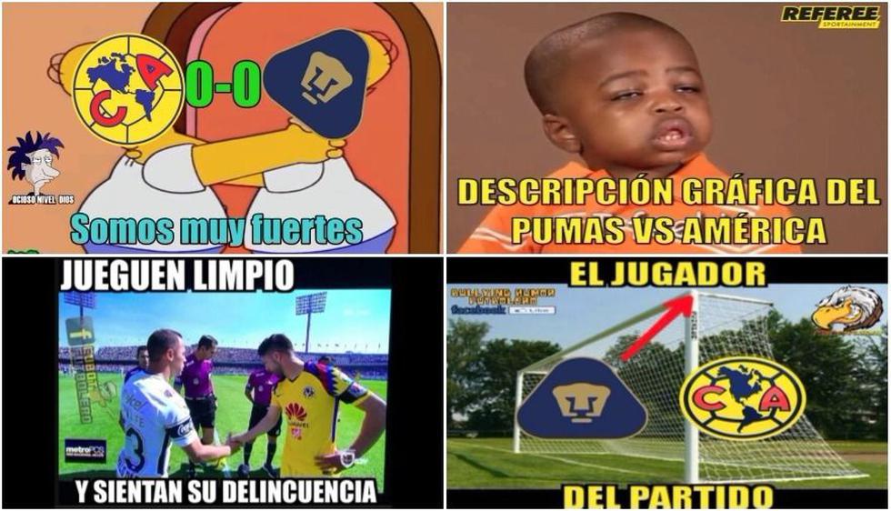 América y Pumas empataron 0-0: revisa los mejores memes del Clásico Capitalino por Liga MX (Foto: Facebook).