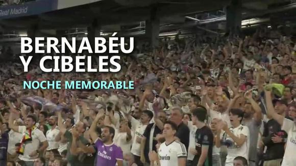 El Bernabéu y Cibeles, una noche para el recuerdo en la UEFA Champions League.  (Vídeo: EFE)