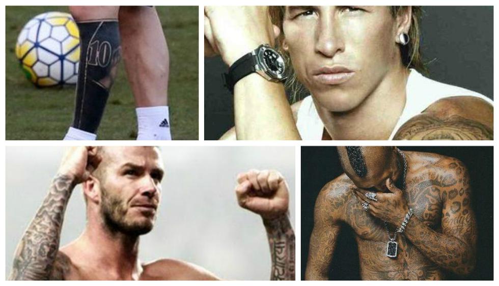 Los tatuajes más alucinantes de los futbolistas.