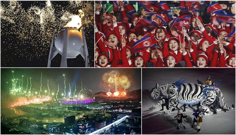 Cerca de 35000 espectadores llenaron el Estadio Olímpico, construido especialmente para la ceremonia en la región nororiental de Pyeongchang. (AP/AFP)