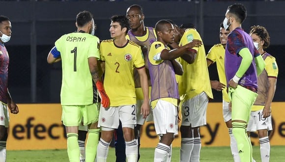 Colombia empató 1-1 con Paraguay en Asunción por las Eliminatorias Qatar 2022. (Foto: Agencias)