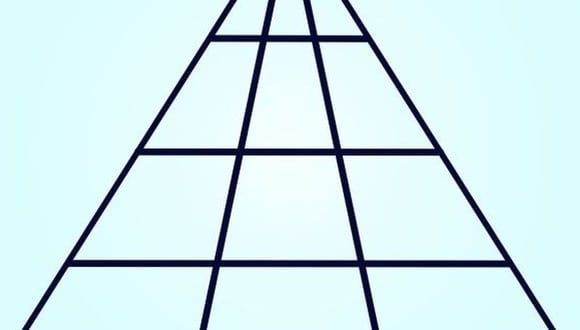 En esta imagen hay varios triángulos. Tienes que averiguar la cantidad exacta. (Foto: genial.guru)