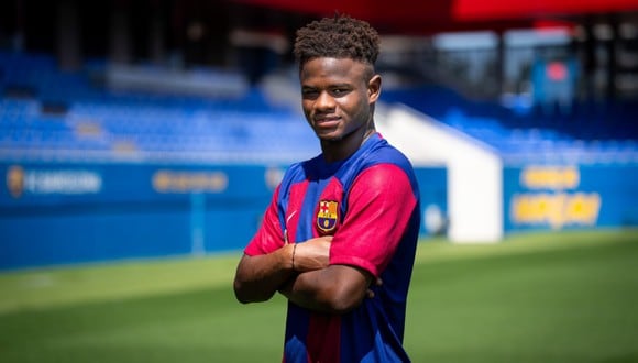 Mikayil Faye, de 18 años, es nuevo jugador del FC Barcelona. (Foto: Barcelona)
