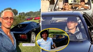 Gianluca Lapadula muestra su lujoso Ferrari Testarossa negro, similar al que usó Maradona 