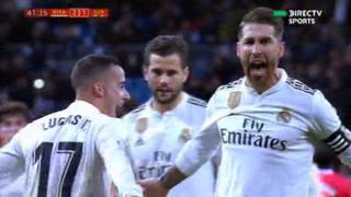 ¡Vinicius provocó la falta! Sergio Ramos anota de 'Panenka' para Real Madrid por Copa del Rey [VIDEO]