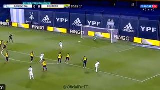 Inatajable: el gol de Lionel Messi para el 1-0 de Argentina vs. Ecuador en La Bombonera [VIDEO]