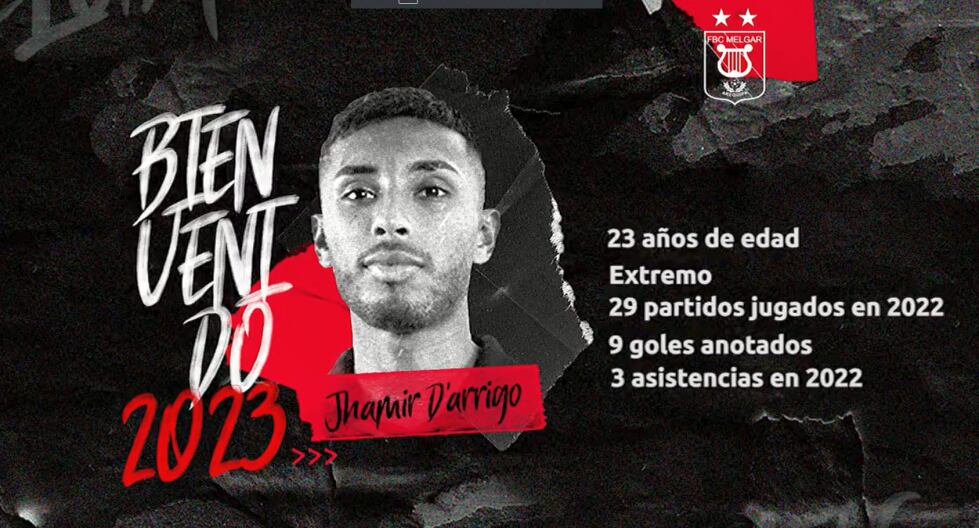 Melgar Fichajes: Jhamir D’Arrigo es nuevo refuerzo del conjunto rojinegro con miras a la temporada 2023 | FUTBOL-PERUANO