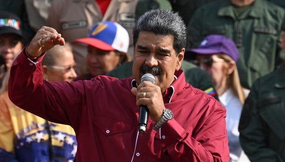 El presidente de Venezuela, Nicolás Maduro, habló sobre el sueldo mínimo. (Foto de Yuri CORTEZ / AFP)