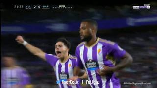 ¡Aumentó la ventaja! Gol de Larin para el 0-2 de Barcelona vs. Valladolid [VIDEO]