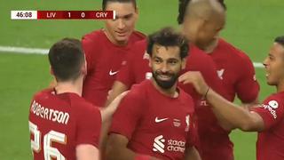 Un gol con suspenso: Salah anotó el 2-0 del amistoso entre Liverpool y Crystal Palace