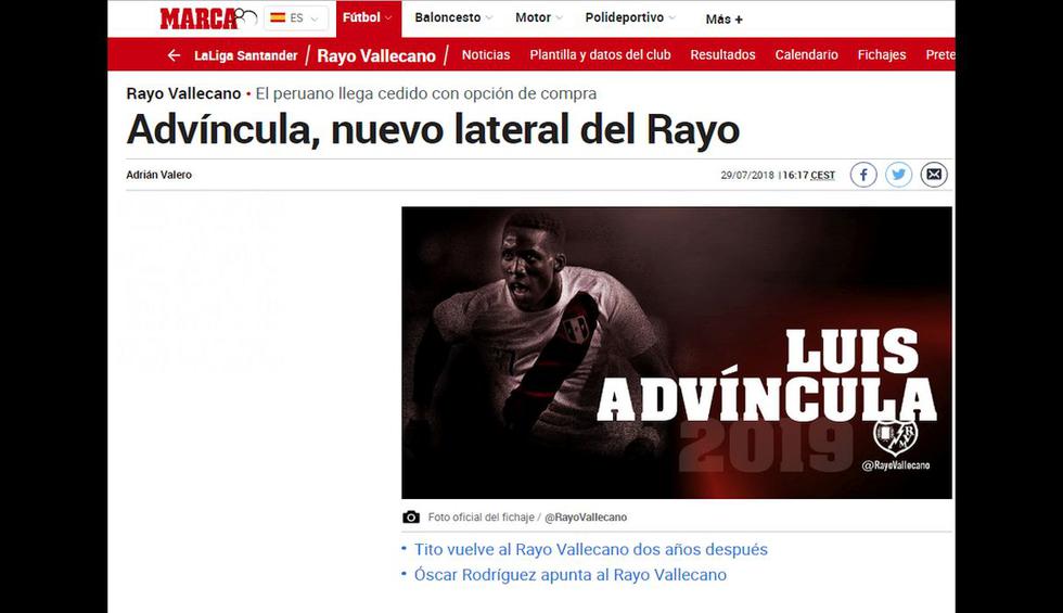 Luis Advíncula jugará una temporada en Rayo Vallecano. (Captura)