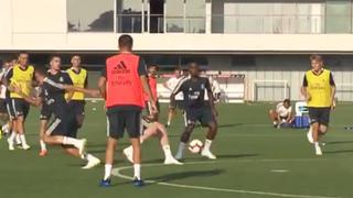 Magia en Valdebebas: Vinicius Junior deslumbró con brutal pase en entrenamiento de Real Madrid [VIDEO]