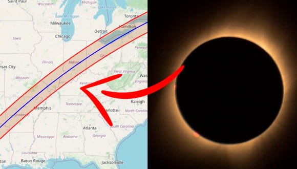 GOOGLE MAPS | No te lo pierdas. Aquí te doy el mapa para que sepas por dónde pasará el eclipse total. (Foto: Pexels)