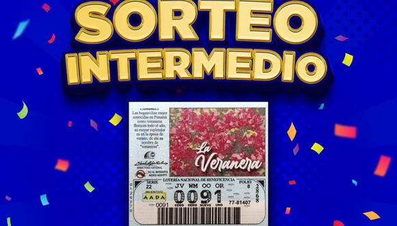 Sorteo Intermedio del 10 de agosto: números ganadores (Foto: Twitter/Lotería Nacional Panamá).