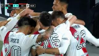 Categórico: los goles de Solari, Barco y Suárez para el 5-0 de River ante Estudiantes [VIDEO] 