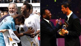 El llamativo saludo de Pelé a Neymar y Cristiano Ronaldo en Instagram por sus cumpleaños