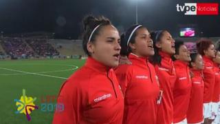 ¡Conmovedor! Así se entonó el Himno Nacional en el duelo de la Selección Femenina por los Panamericanos 2019 [VIDEO]