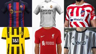 Oficiales y filtradas: las nuevas equipaciones de los equipos ‘Top’ de Europa