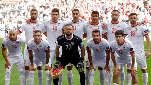 Con Pablo Sabbag, la selección de Siria disputará este miércoles los octavos de final de la Copa Asiática. (Foto: KARIM JAAFAR / AFP)