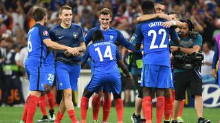 Francia vs. Alemania: la felicidad gala tras llegar a la final de la Eurocopa